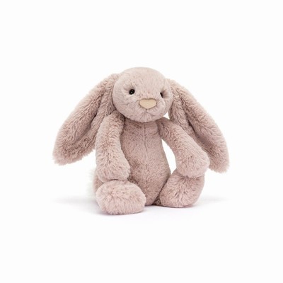 Jellycat Bashful Luxe Bunny Rosa New Zealand | ZCURJ2891